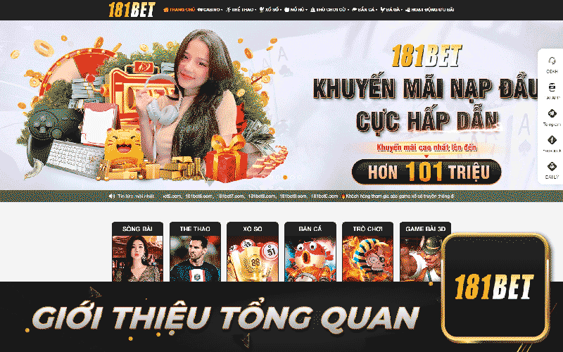 Giới thiệu tổng quan 181Bet